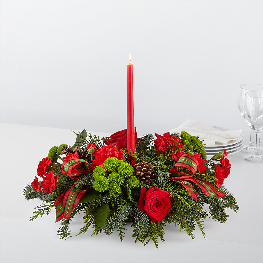 By the Candlelight Centerpiece – OBIE'S FLOWERS, Pemberville OH