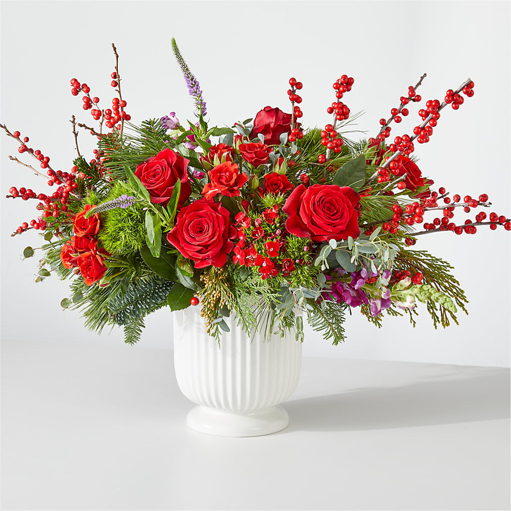 Big Red Bow Bouquet – OBIE'S FLOWERS, Pemberville OH