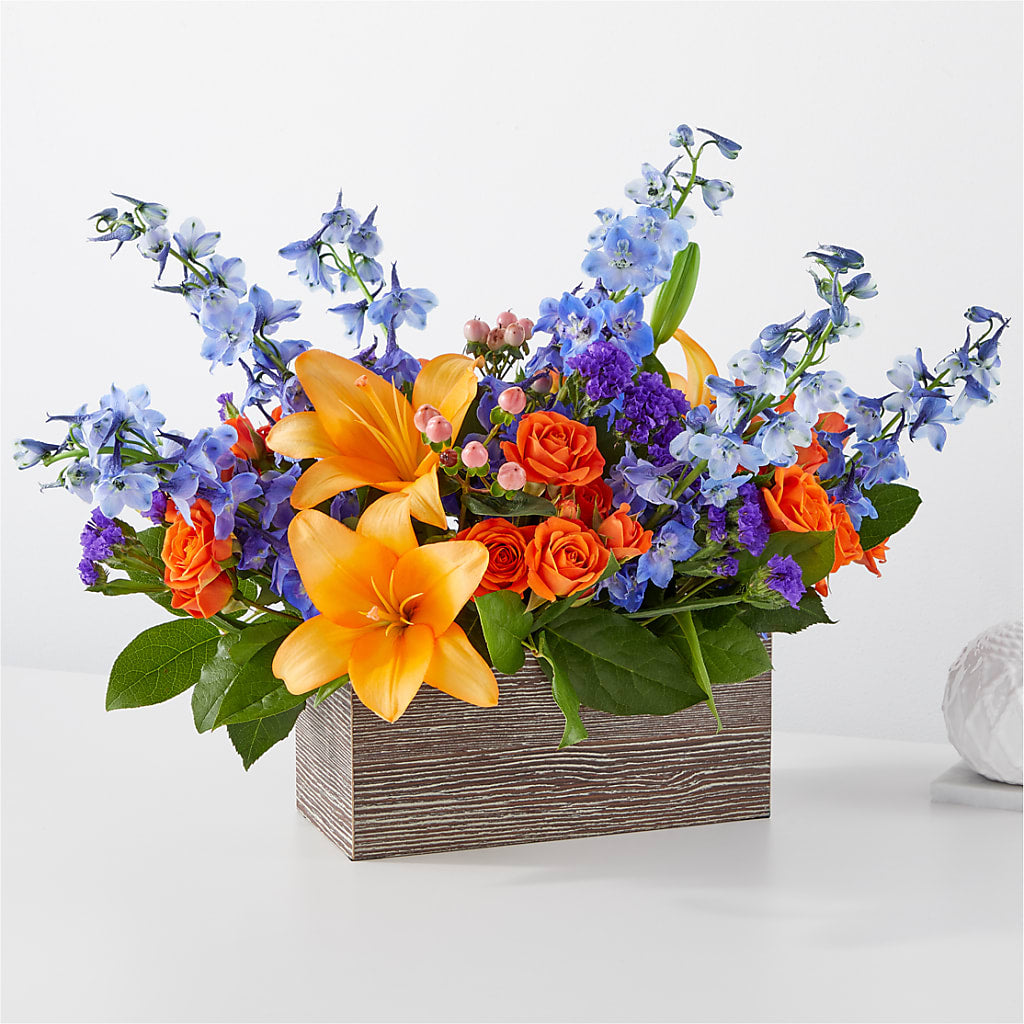 Radiant Citrus Box Bouquet – OBIE'S FLOWERS, Pemberville OH