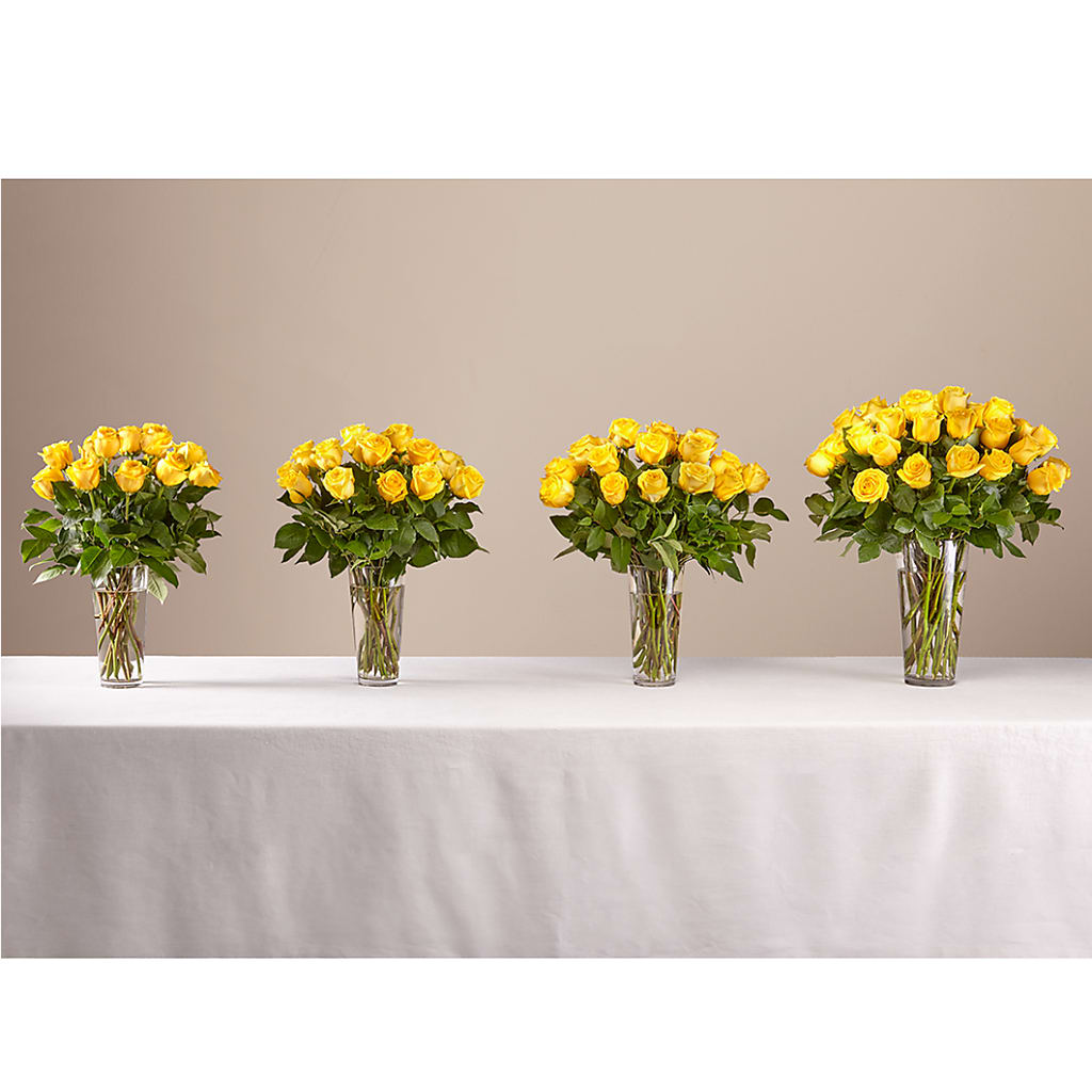 Long Stem Yellow Rose Bouquet – OBIE'S FLOWERS, Pemberville OH