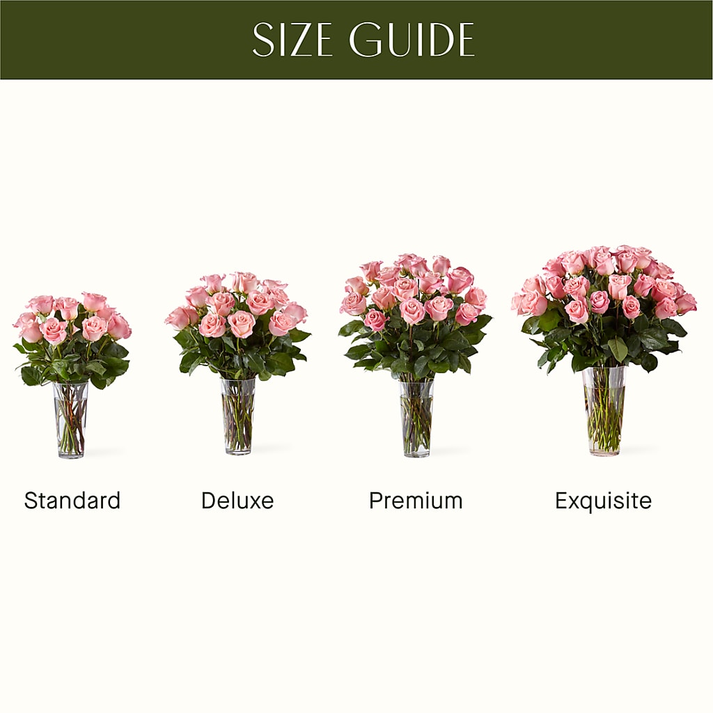 Long Stem Pink Rose Bouquet – OBIE'S FLOWERS, Pemberville OH