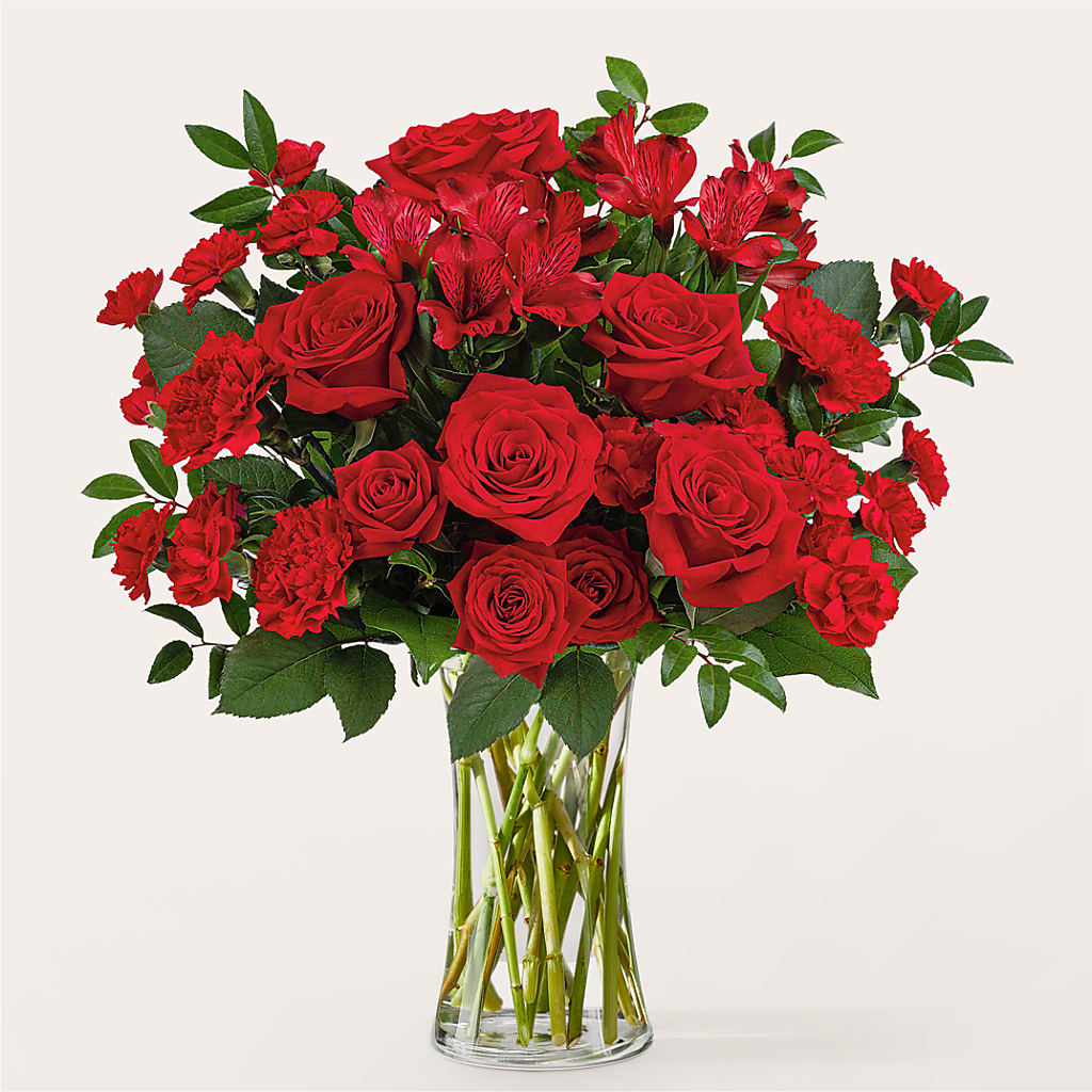 Brilliant Ruby Bouquet – OBIE'S FLOWERS, Pemberville OH