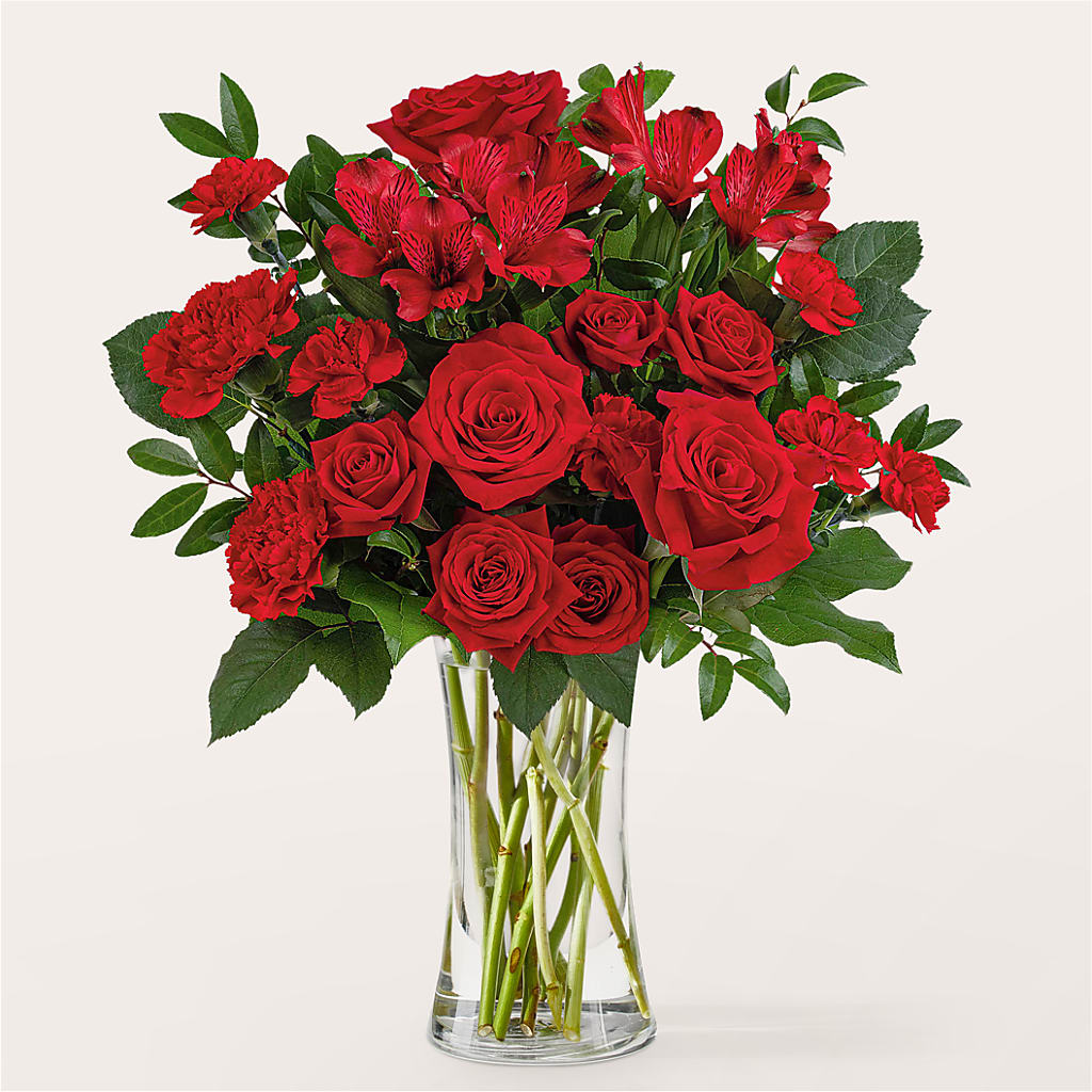Brilliant Ruby Bouquet – OBIE'S FLOWERS, Pemberville OH