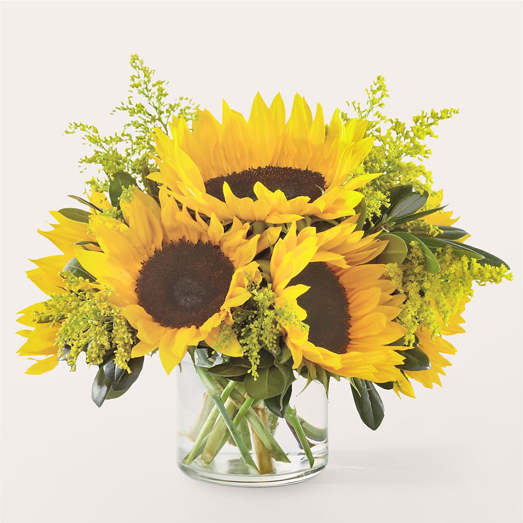 Beaming Sunflower Bouquet – OBIE'S FLOWERS, Pemberville OH