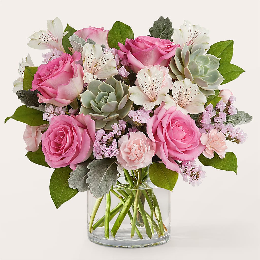 Dusty Rose Bouquet – OBIE'S FLOWERS, Pemberville OH
