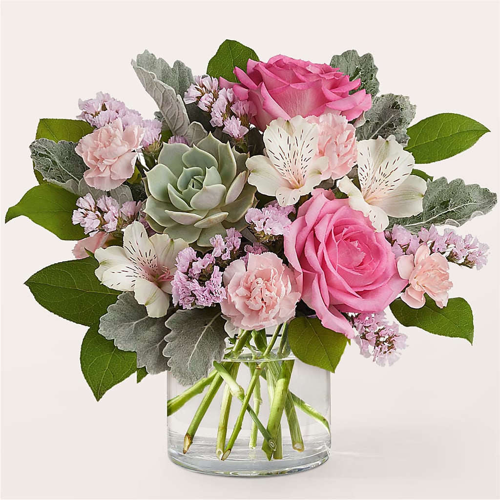 Dusty Rose Bouquet – OBIE'S FLOWERS, Pemberville OH
