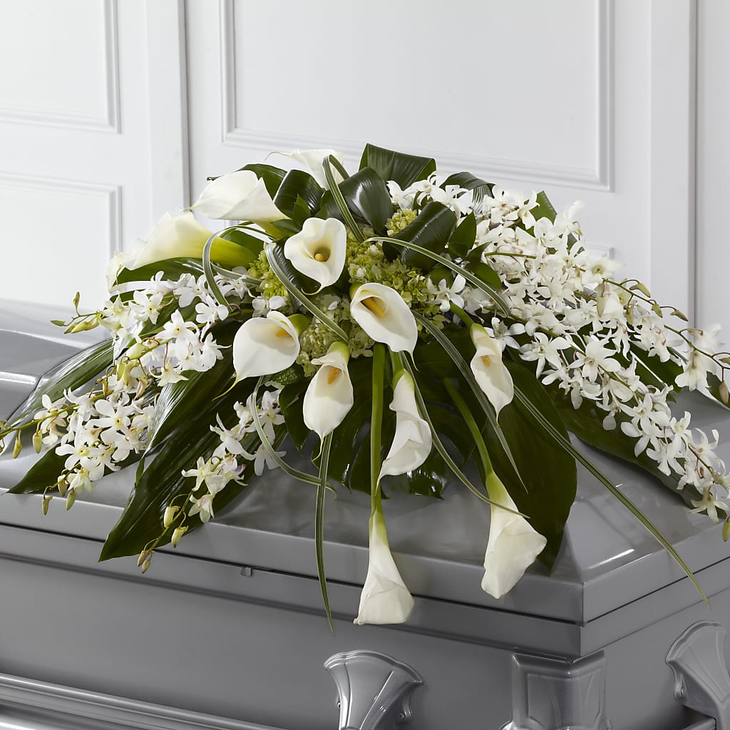 Angel Wings Casket Spray – OBIE'S FLOWERS, Pemberville OH