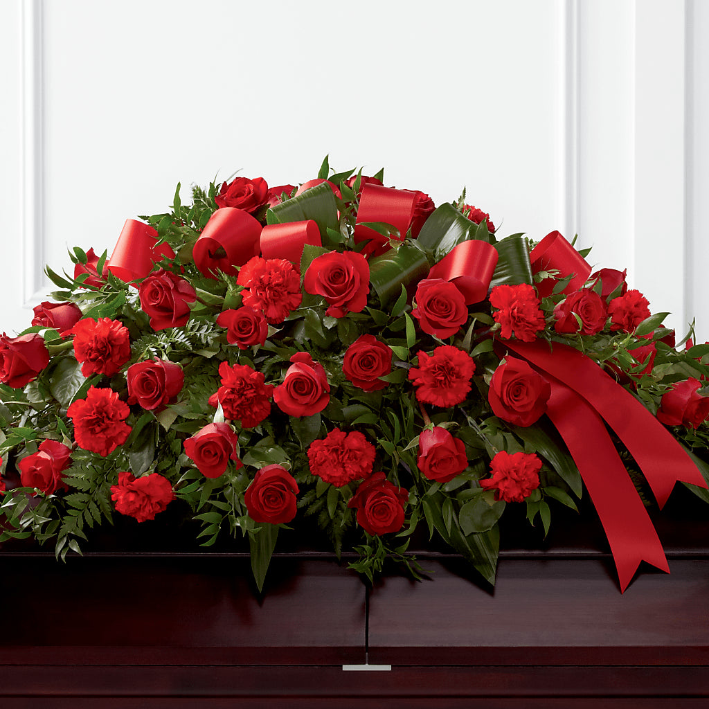 Tribute of Life Casket Spray – OBIE'S FLOWERS, Pemberville OH