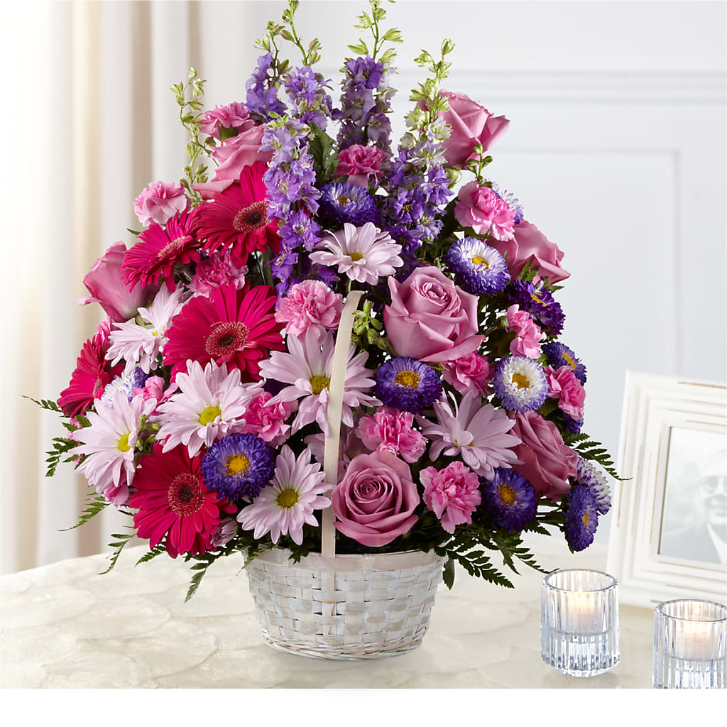 Pastel Peace Basket – OBIE'S FLOWERS, Pemberville OH