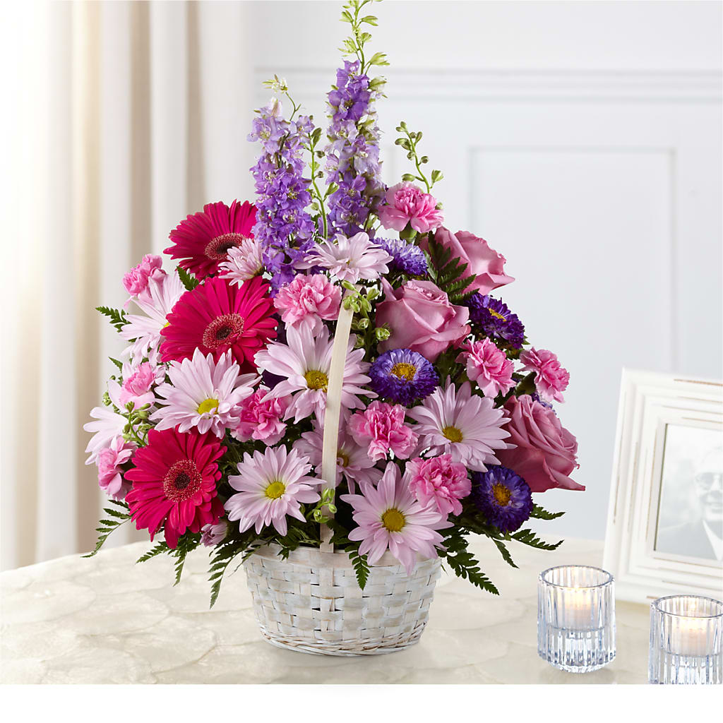 Pastel Peace Basket – OBIE'S FLOWERS, Pemberville OH