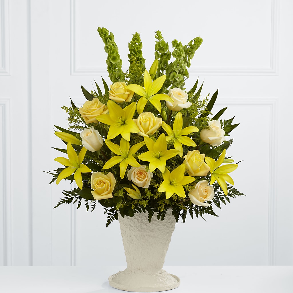 Golden Memories Arrangement – OBIE'S FLOWERS, Pemberville OH