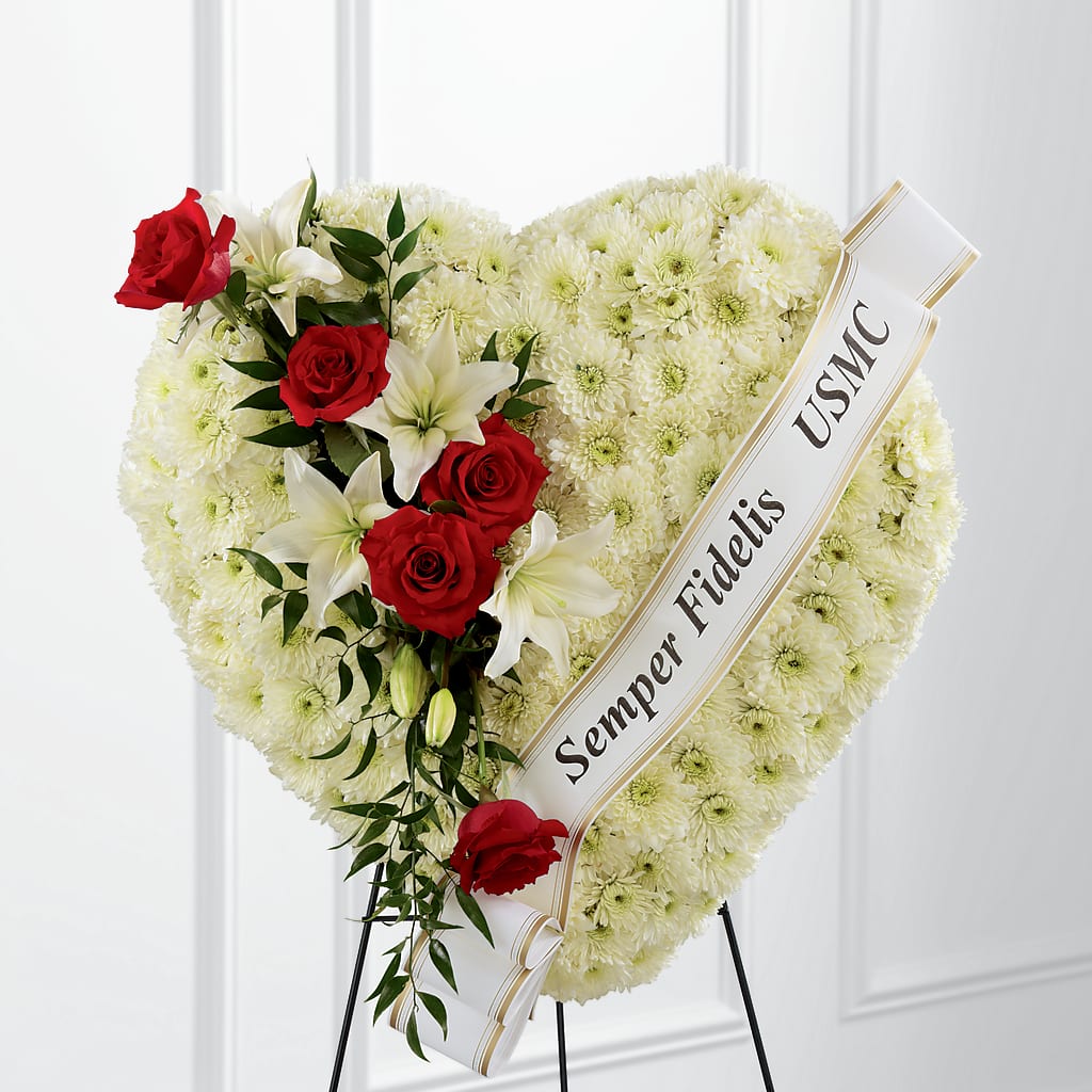 Heartfelt Hero Standing Heart – OBIE'S FLOWERS, Pemberville OH