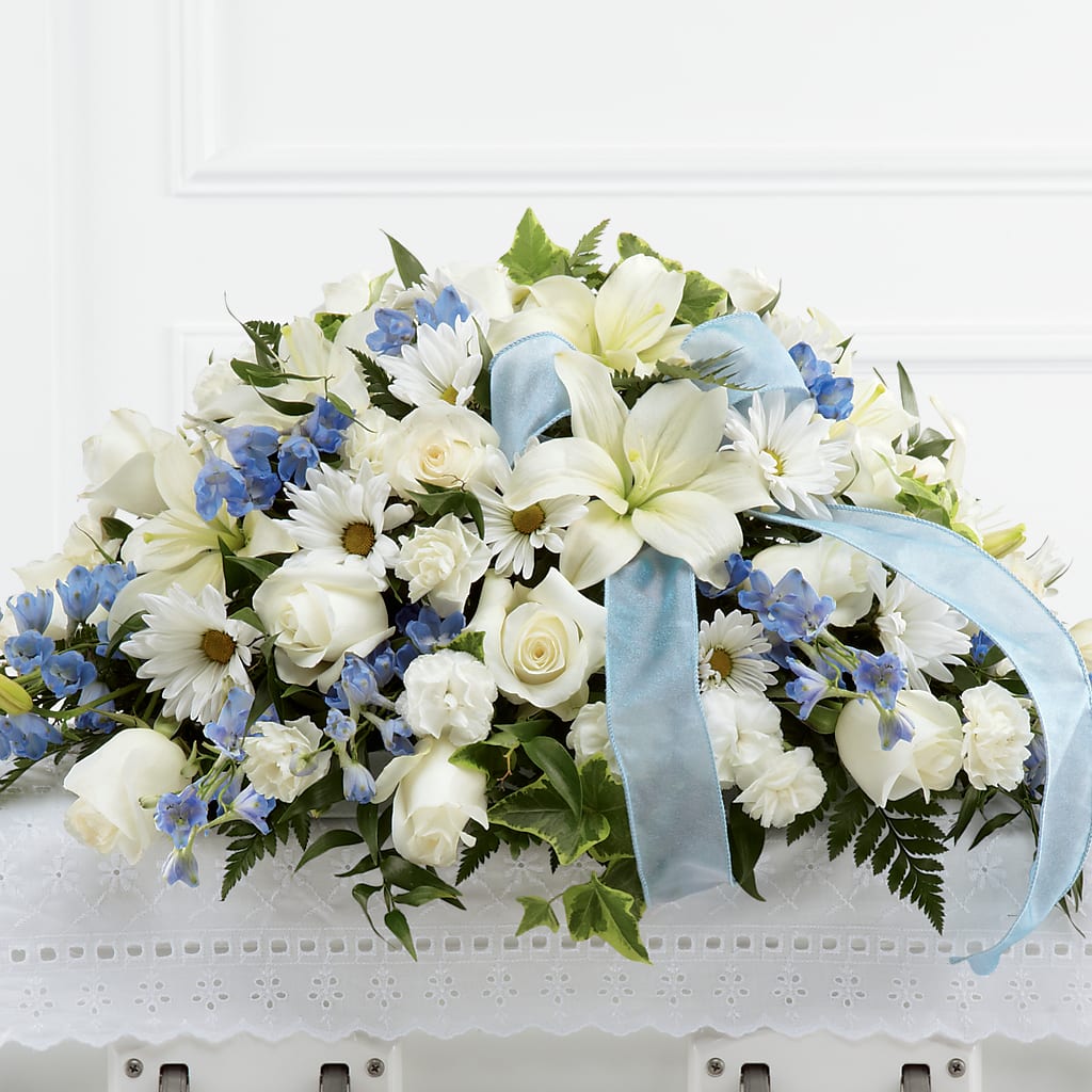 Tender Treasure Casket Spray – OBIE'S FLOWERS, Pemberville OH