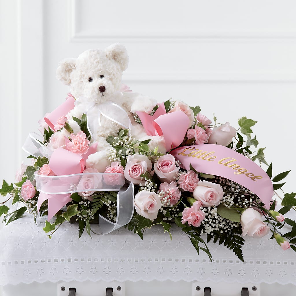 Touch of Sympathy Casket Spray – OBIE'S FLOWERS, Pemberville OH