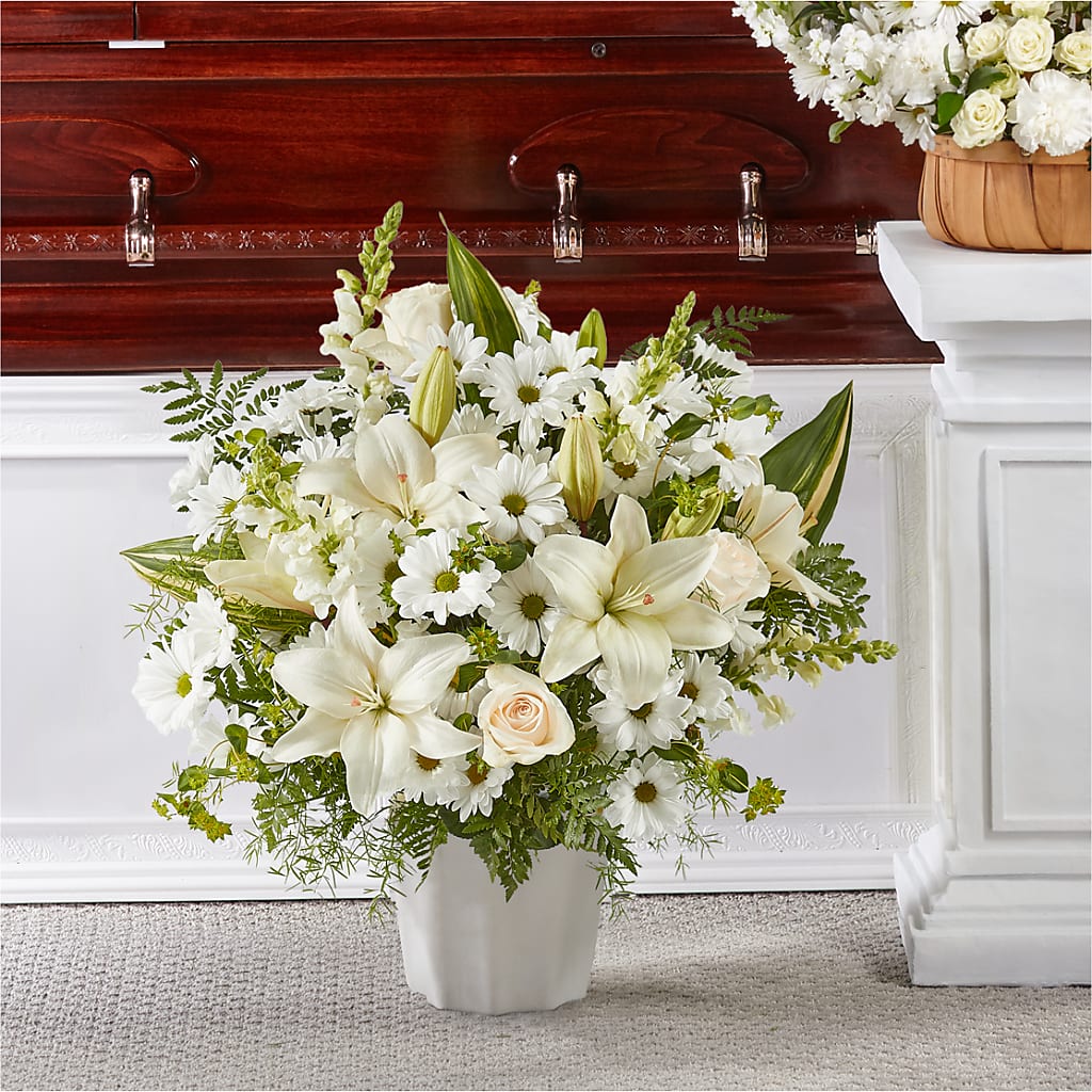 Thoughts of Tranquility Floor Basket – OBIE'S FLOWERS, Pemberville OH