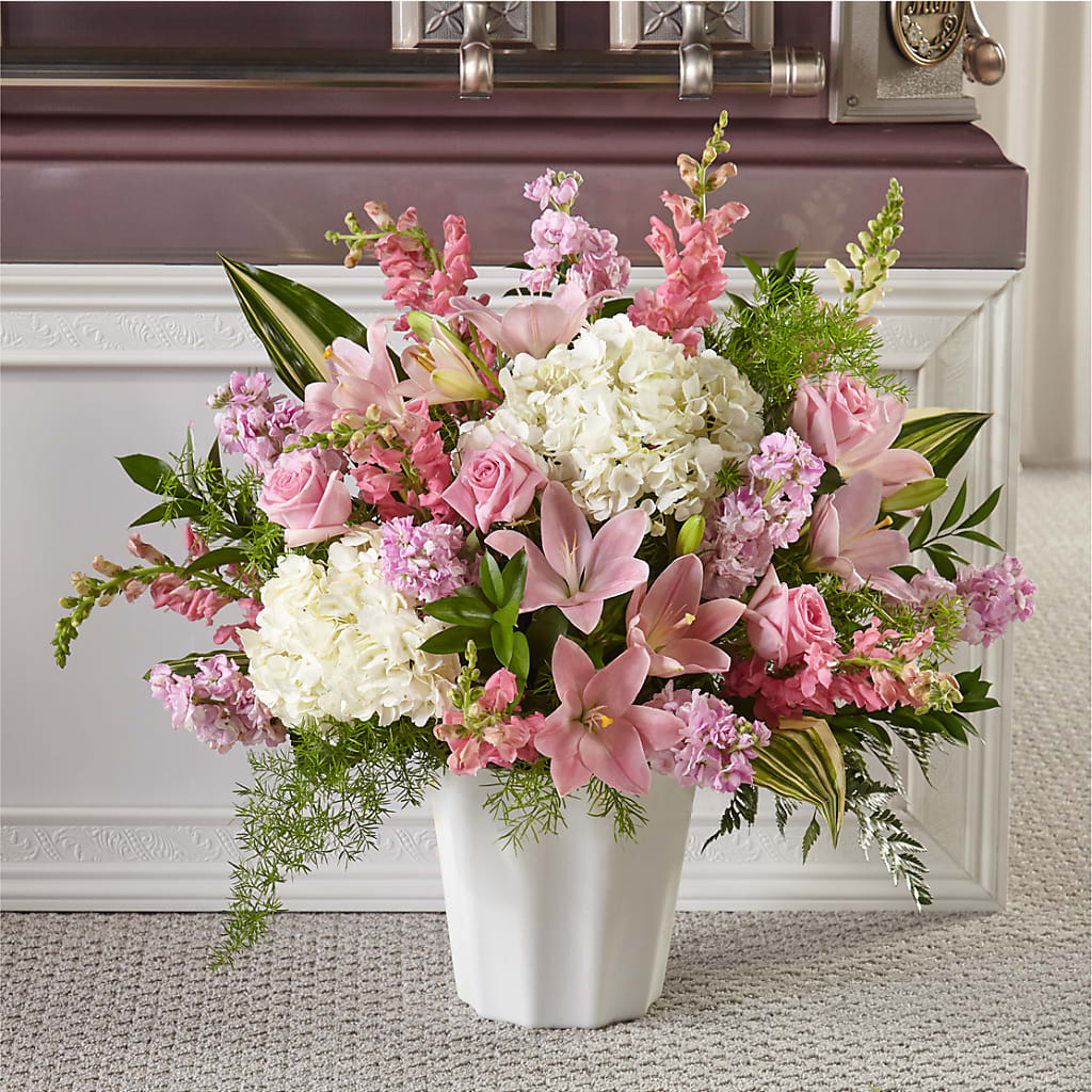 Simply Serene Floor Basket – OBIE'S FLOWERS, Pemberville OH