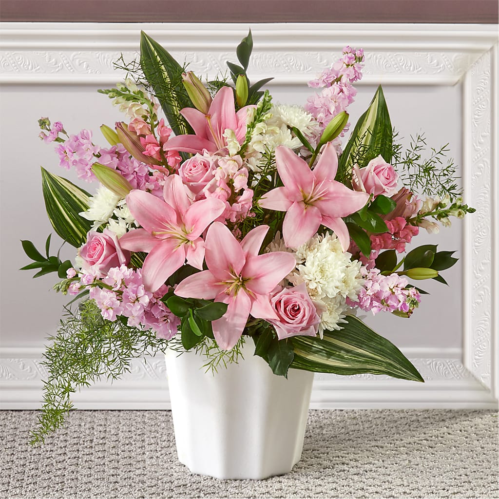 Simply Serene Floor Basket – OBIE'S FLOWERS, Pemberville OH