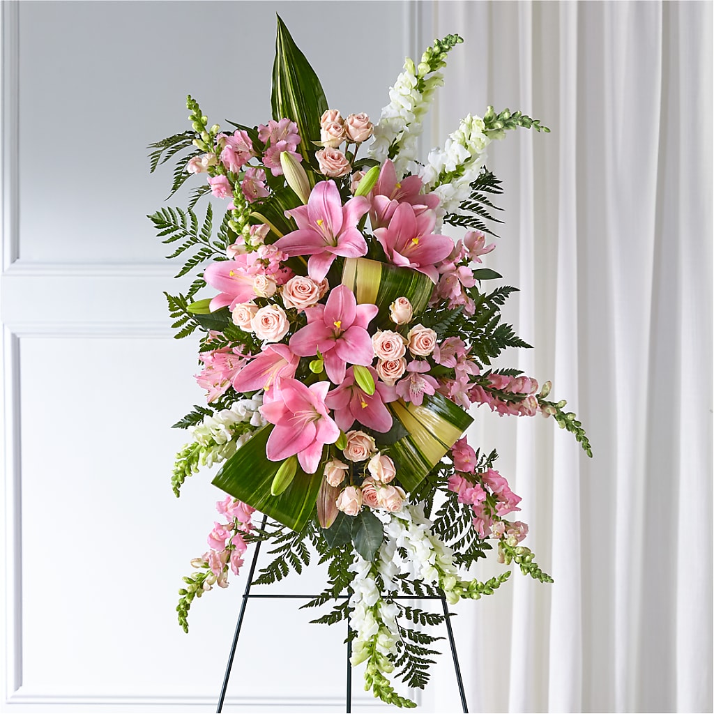 Elegant Embrace Standing Spray – OBIE'S FLOWERS, Pemberville OH