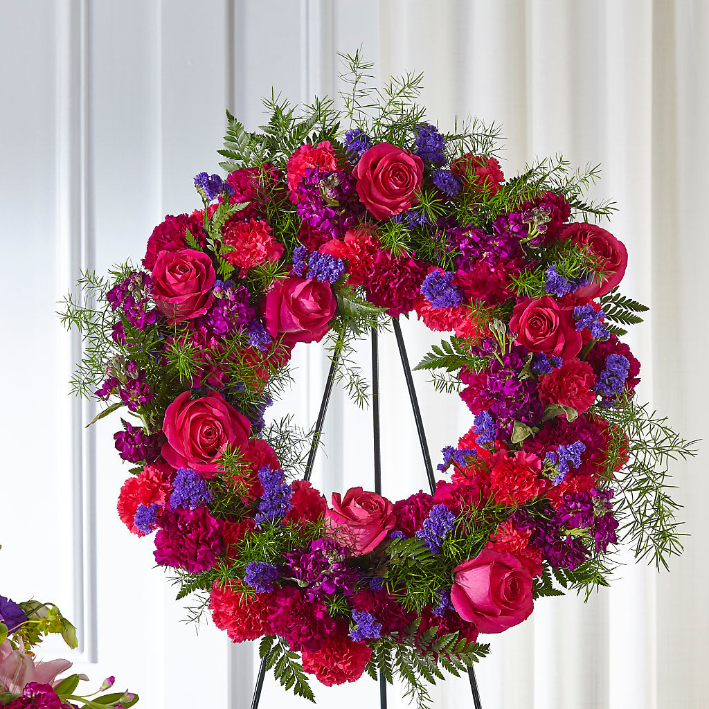 Calming Colors Wreath – OBIE'S FLOWERS, Pemberville OH