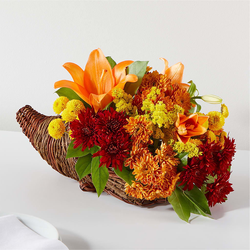 Bouquet of Blessings Cornucopia – OBIE'S FLOWERS, Pemberville OH