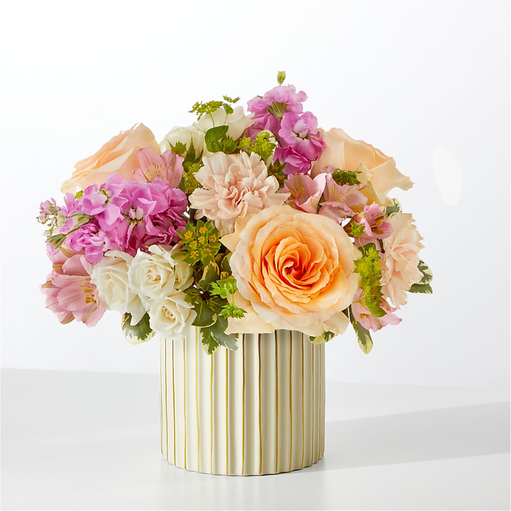 Paradise Bouquet with Ivory Vase – OBIE'S FLOWERS, Pemberville OH
