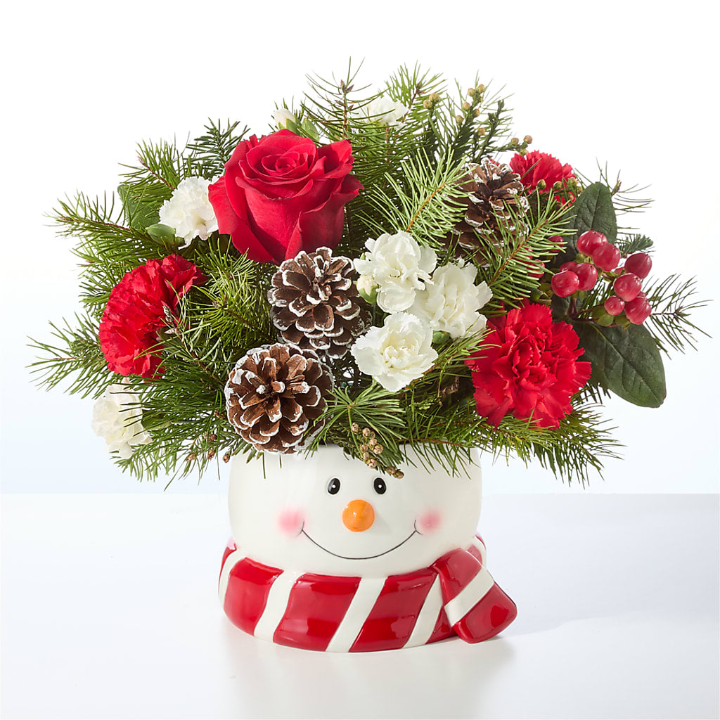 Jolly Snowman Bouquet – OBIE'S FLOWERS, Pemberville OH