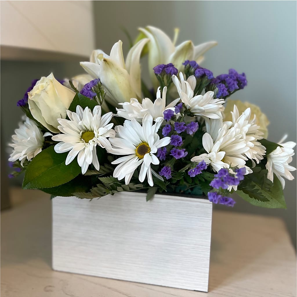 Beyond Blue Box Bouquet – OBIE'S FLOWERS, Pemberville OH
