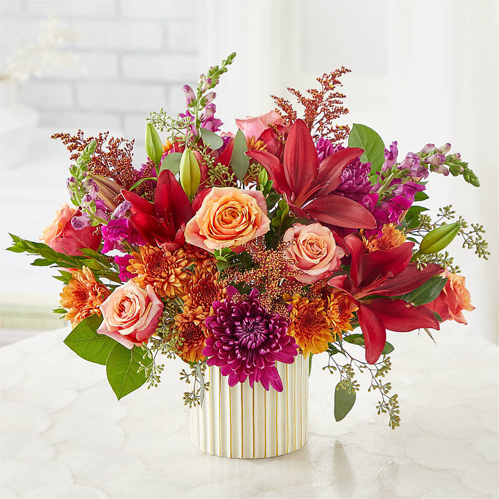 Burgundy Landscape Bouquet – OBIE'S FLOWERS, Pemberville OH