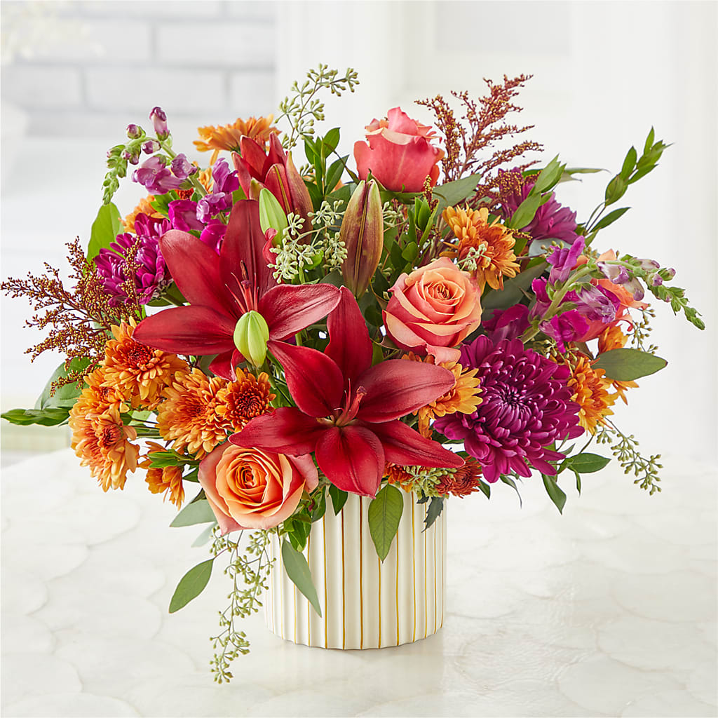 Burgundy Landscape Bouquet – OBIE'S FLOWERS, Pemberville OH