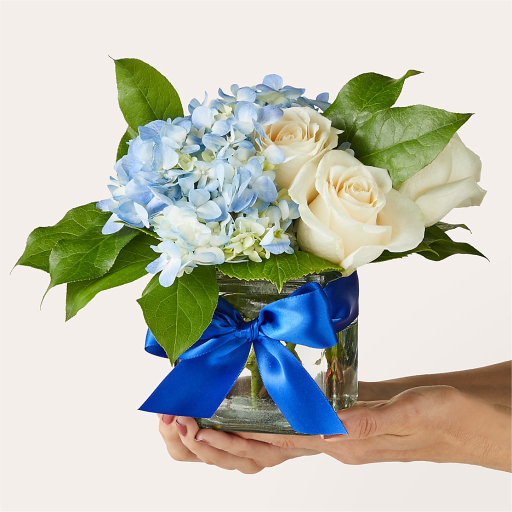 Sky Blue Delight Bouquet – OBIE'S FLOWERS, Pemberville OH