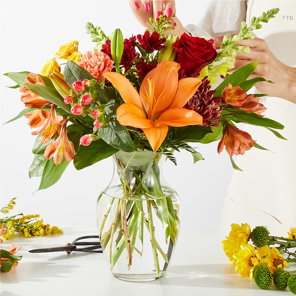 Fall Delight – A Florist Original – OBIE'S FLOWERS, Pemberville OH