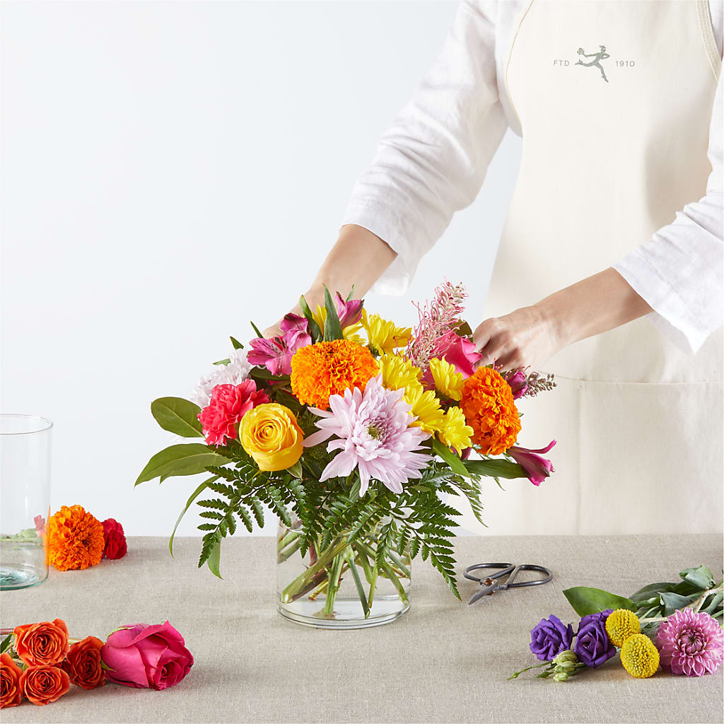 Feast of Color – A Florist Original – OBIE'S FLOWERS, Pemberville OH