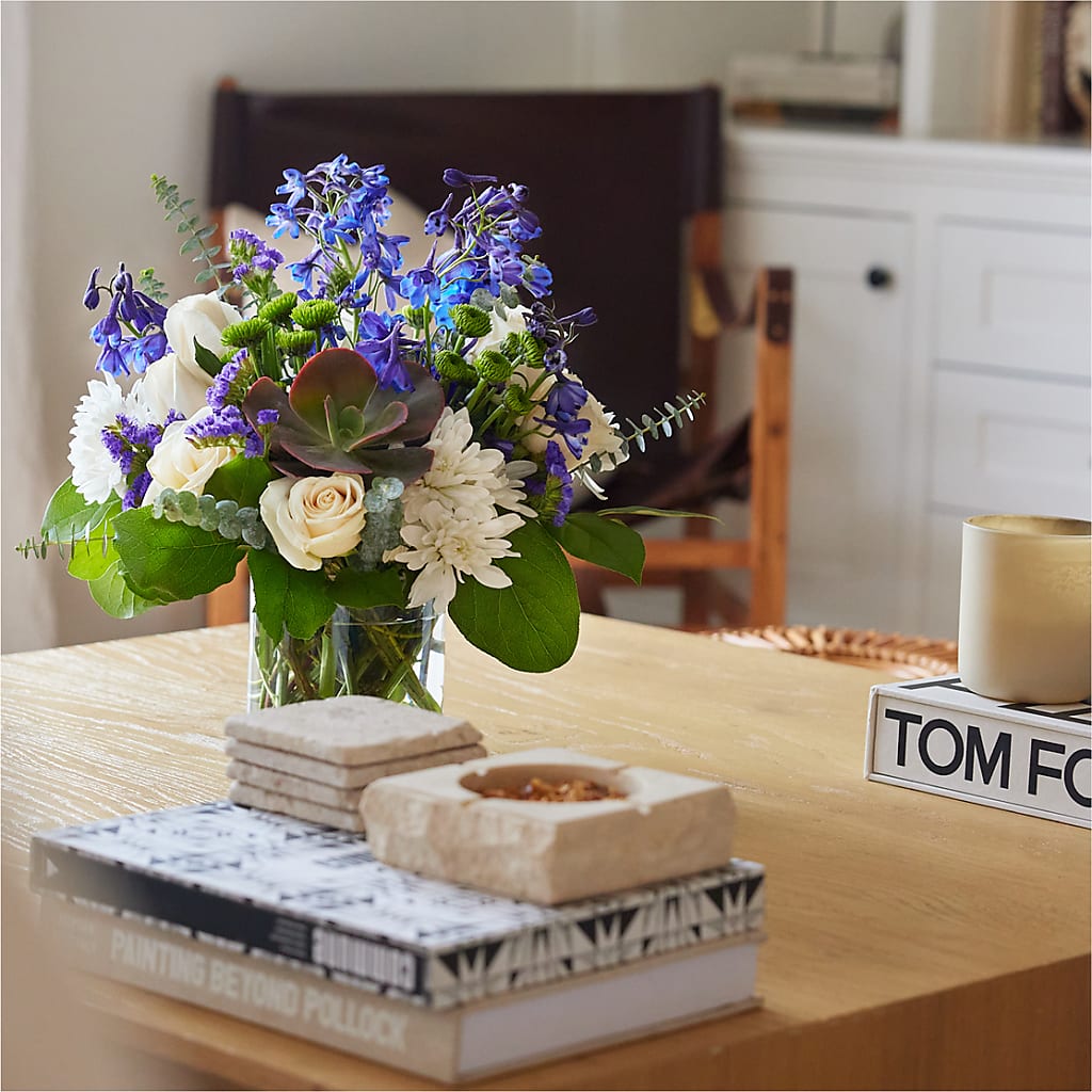 Cerulean Waves Bouquet – OBIE'S FLOWERS, Pemberville OH