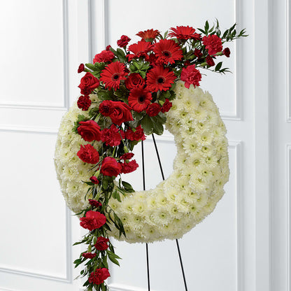 Graceful Tribute Wreath – OBIE'S FLOWERS, Pemberville OH