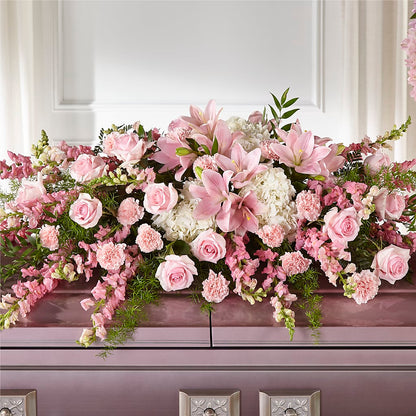 Life & Remembrance Casket Spray – OBIE'S FLOWERS, Pemberville OH