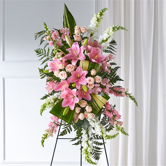 Elegant Embrace Standing Spray – OBIE'S FLOWERS, Pemberville OH