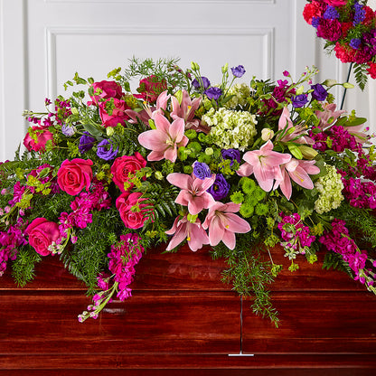 Radiant Tribute Casket Spray – OBIE'S FLOWERS, Pemberville OH