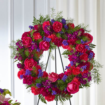 Calming Colors Wreath – OBIE'S FLOWERS, Pemberville OH
