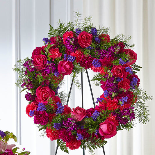 Calming Colors Wreath – OBIE'S FLOWERS, Pemberville OH