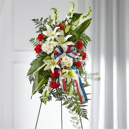 Stars of Life Standing Spray – OBIE'S FLOWERS, Pemberville OH