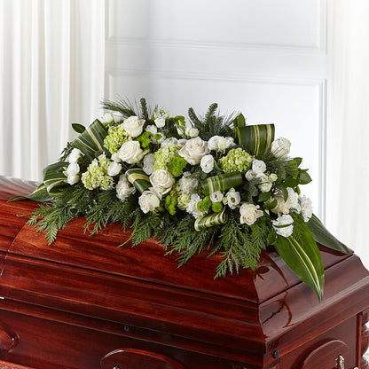Hopeful Gesture Casket Spray – OBIE'S FLOWERS, Pemberville OH