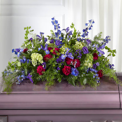 Always Treasured Casket Spray – OBIE'S FLOWERS, Pemberville OH