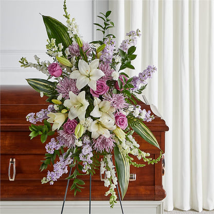 Grateful Hearts Standing Spray – OBIE'S FLOWERS, Pemberville OH