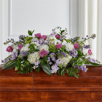 Meadows of Serenity Casket Spray – OBIE'S FLOWERS, Pemberville OH