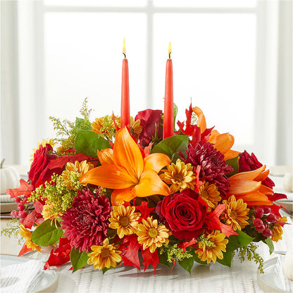 Autumn's Embrace Centerpiece – OBIE'S FLOWERS, Pemberville OH