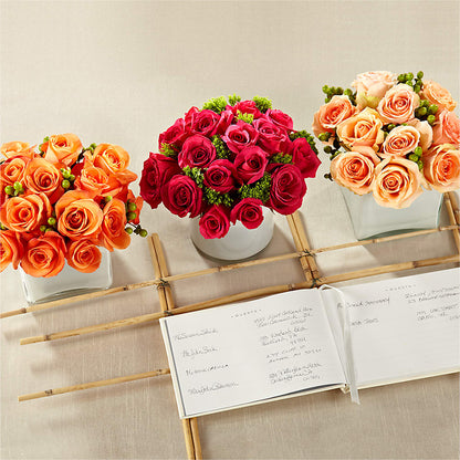 Dawn Rose Centerpiece – OBIE'S FLOWERS, Pemberville OH